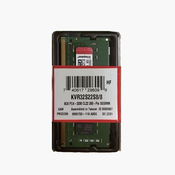 رم نوت بوک DDR4 کینگستون ظرفیت 8گیگابایت 3200 مگاهرتز
